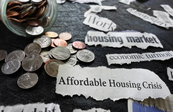 Affordable Housing Crisis news — Stock Photo, Image