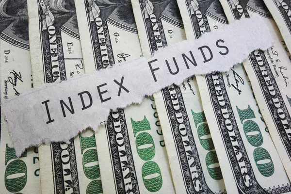 인덱스 펀드 투자 개념 — 스톡 사진