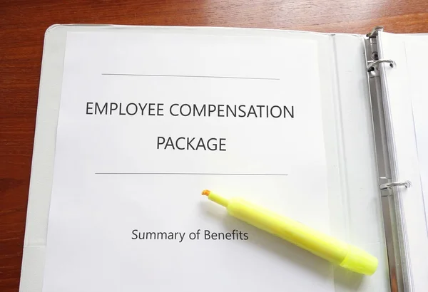 Pacote de Compensação dos Empregados — Fotografia de Stock