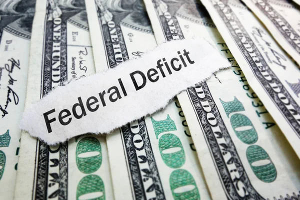 US government federal deficit — Stock Photo, Image