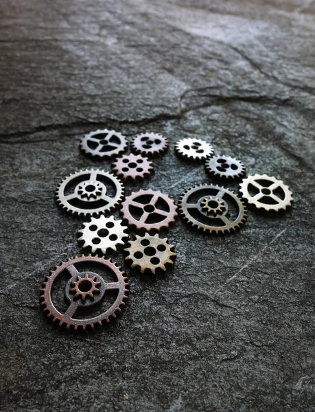 Metal grunge gears — Stock Photo, Image