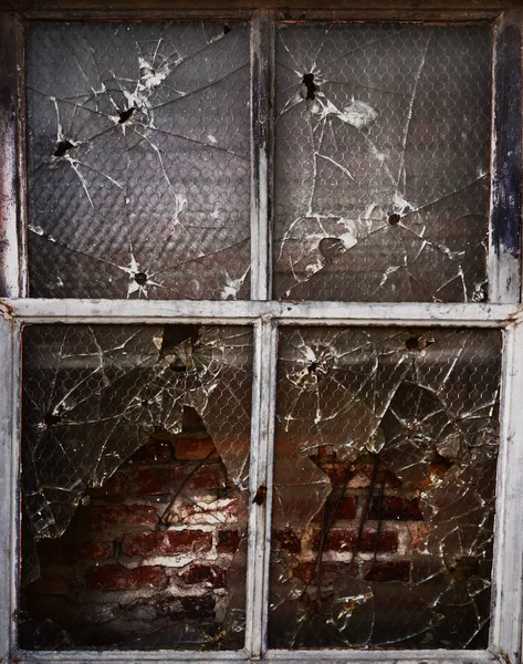 Altes Grunge-Fenster — Stockfoto