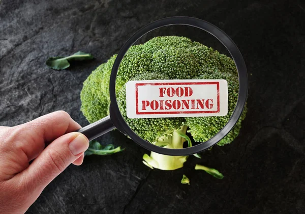 Food Poisoning label — Stock Photo, Image