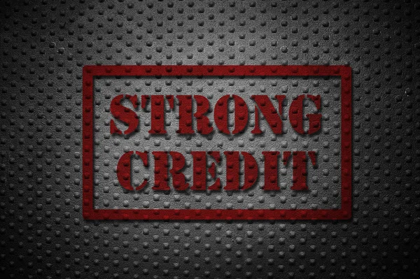 Strong Credit concept — Stock Photo, Image