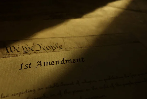 First Amendment of the  United States Constitution — Stock Photo, Image