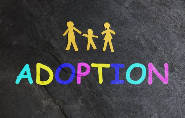 Family of three adoption — 图库照片