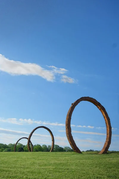 Raleigh Usa 2020 Gyre Sculpture Thomas Sayre Museum Park North — Stock Photo, Image