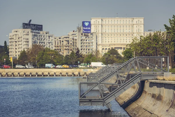 Városképet gazdagító épületnek szánták, Bukarest, Románia — Stock Fotó