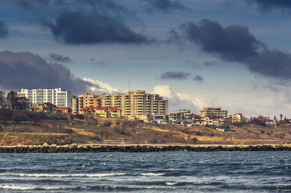 Mustanmeren rannikko, Constanta, Romania — kuvapankkivalokuva