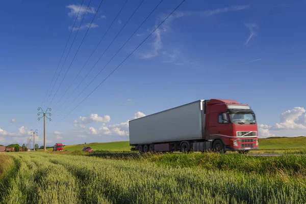 Truck on the road