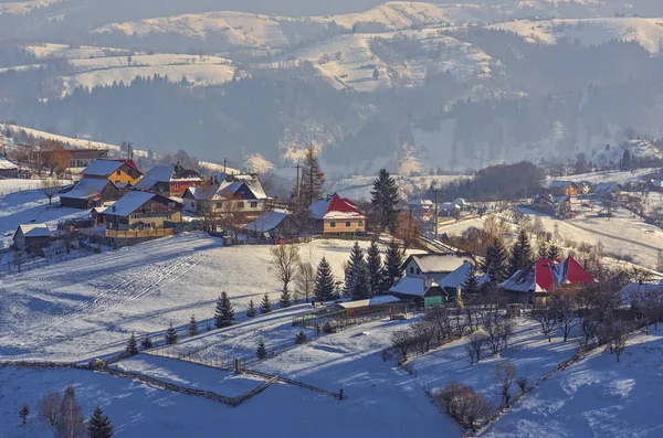 Paesaggio rurale invernale — Foto Stock