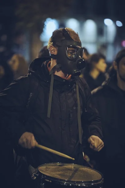 Manifestations contre la mine d'or Rosia Montana, Bucarest, Roumanie — Photo