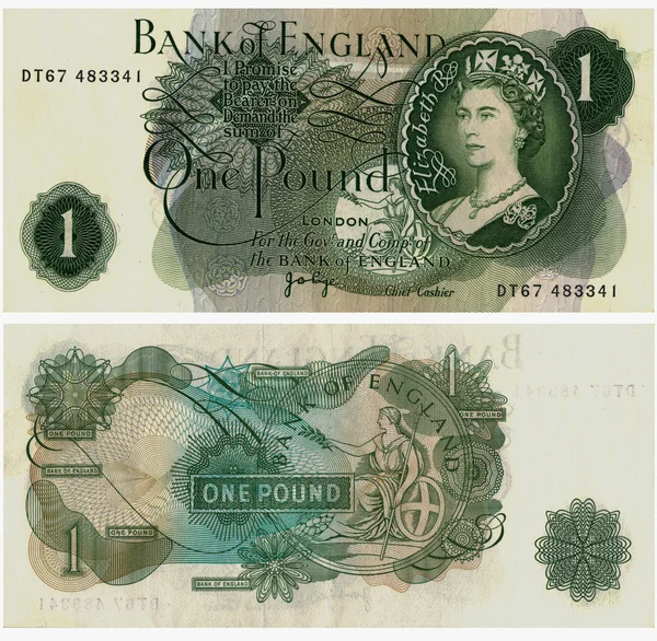 Londra Regno Unito Circa Settembre 2016 Banconota Gbp Raffigurante Regina — Foto Stock