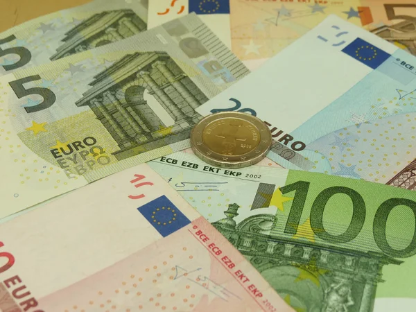 Euro Eur Banknot Madeni Paraların Kıbrıs Tan — Stok fotoğraf