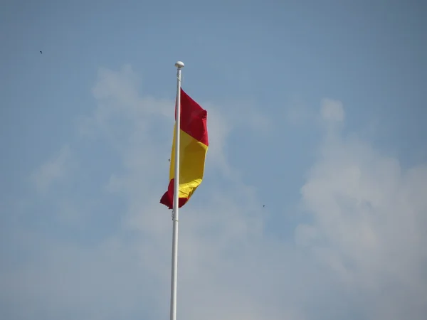 Bandera España Flotando Aire — Foto de Stock