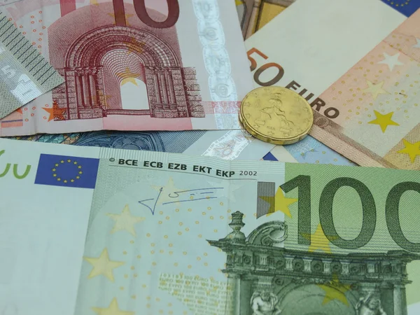 Banknoty Euro Eur Prawnym Środkiem Płatniczym Unii Europejskiej — Zdjęcie stockowe