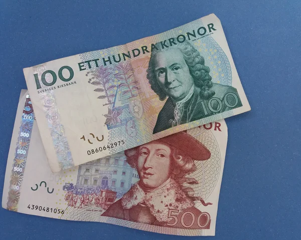 İsveç para birimi notlar — Stok fotoğraf