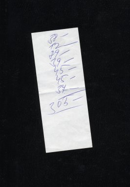 Fatura ya da makbuz izole, para kavramı olarak yararlı el yazısı