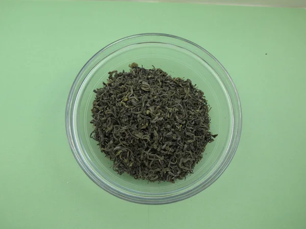 Grüner Tee locker — Stockfoto