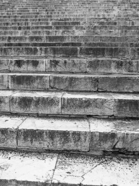 Siena, Katedrali - siyah beyaz merdiven detayları