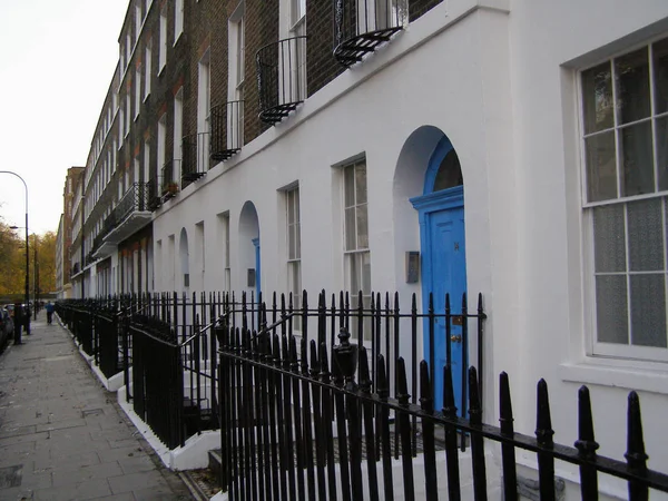 Casas Adosadas Británicas Centro Ciudad Londres —  Fotos de Stock