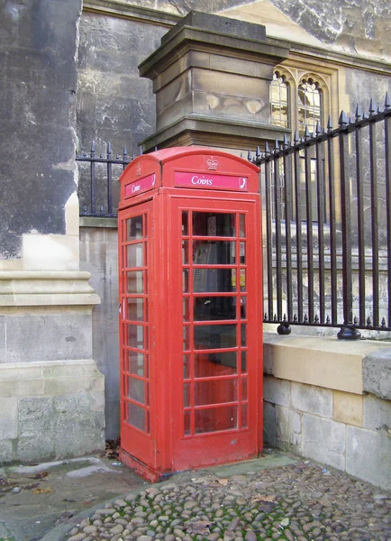 Cabine Telefónica Vermelha Oxford Inglaterra Reino Unido — Fotografia de Stock