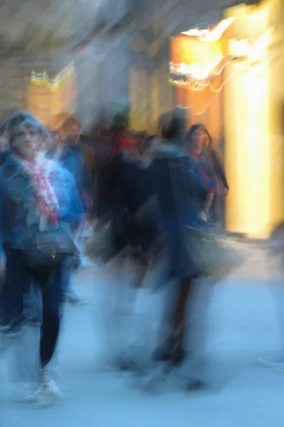 Blurred Image People Street — Stock Photo, Image