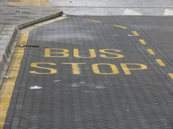 Przystanek Autobusowy Dla Transportu Publicznego Tranzytu Zbiorowego — Zdjęcie stockowe