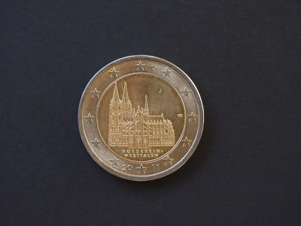 Κέρμα των 2 ευρώ, Ευρωπαϊκή Ένωση, Γερμανία — Φωτογραφία Αρχείου