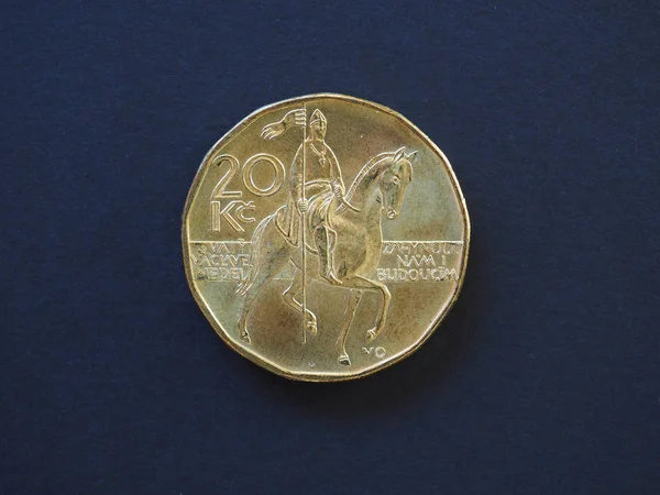 20 Kronen Münze, Tschechische Republik — Stockfoto