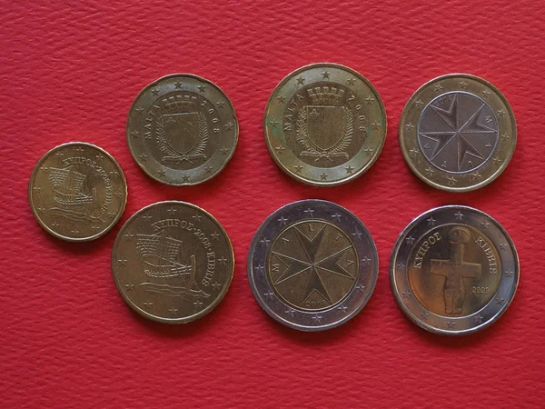 Euro coins, European Union — Stock Photo, Image