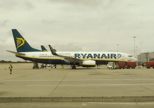 Stansted Około Września 2016 Ryanair Boeing 737 800 Zaparkowany Lotnisku — Zdjęcie stockowe