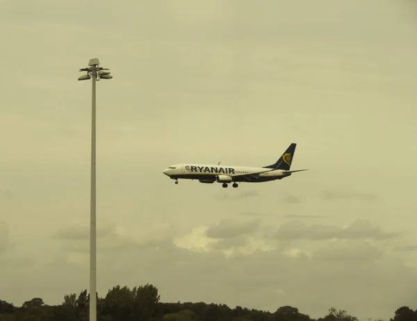 Stansted Reino Unido Circa Septiembre 2016 Desembarco Ryanair Boeing 737 — Foto de Stock