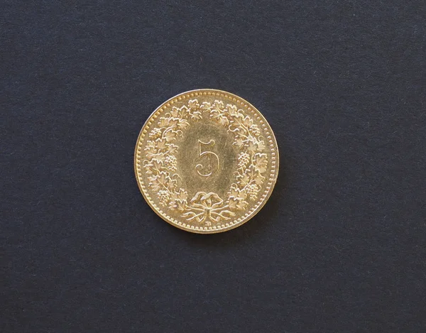 Κέρμα των 5 σεντ, Ελβετία — Φωτογραφία Αρχείου