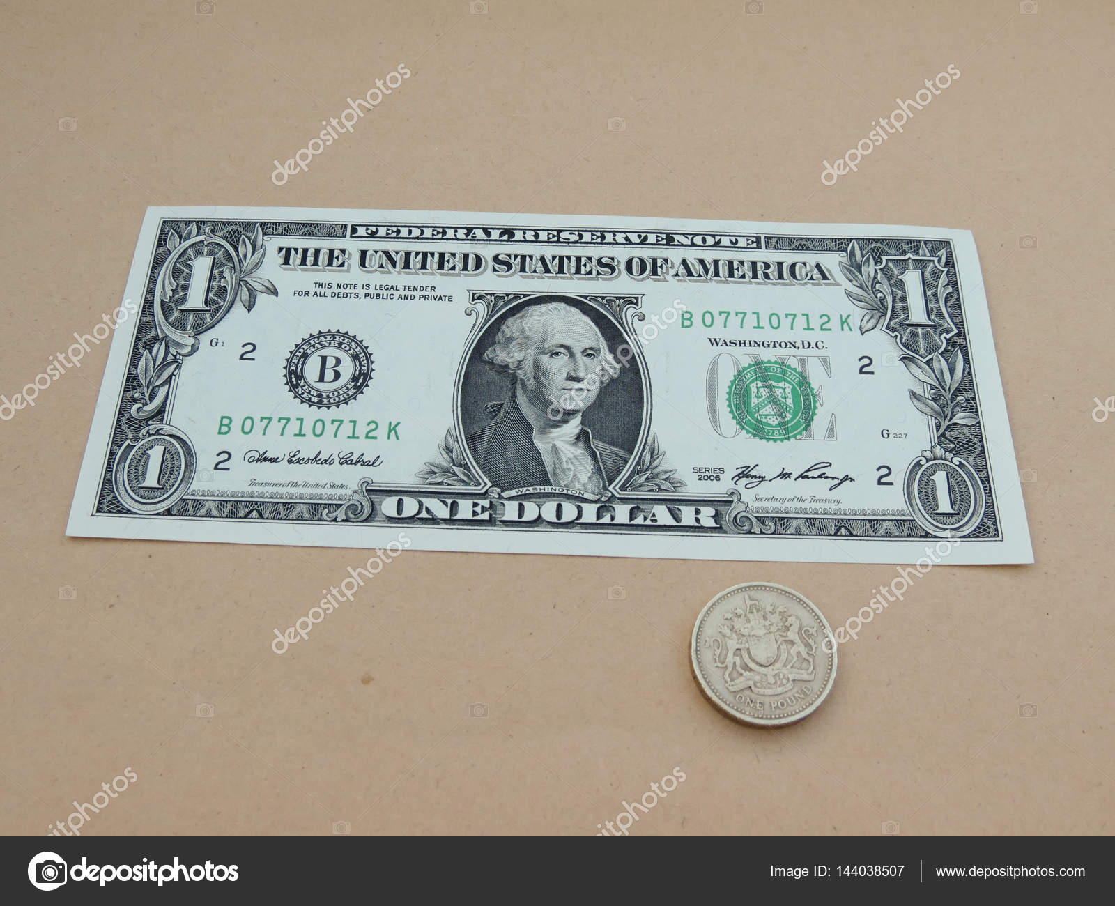 Dollar Banknote One Dollar Bill Featuring First President 1789