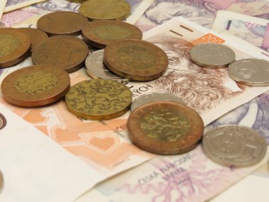 Çek korunası sikke ve banknot para birimi Çek Cumhuriyeti