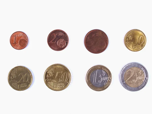 Monedas Eur Gama Completa — Foto de Stock