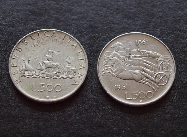 1960 1861 1961 1967 1958 이탈리아와 Caravels 동전의 화합의 기념일에 — 스톡 사진