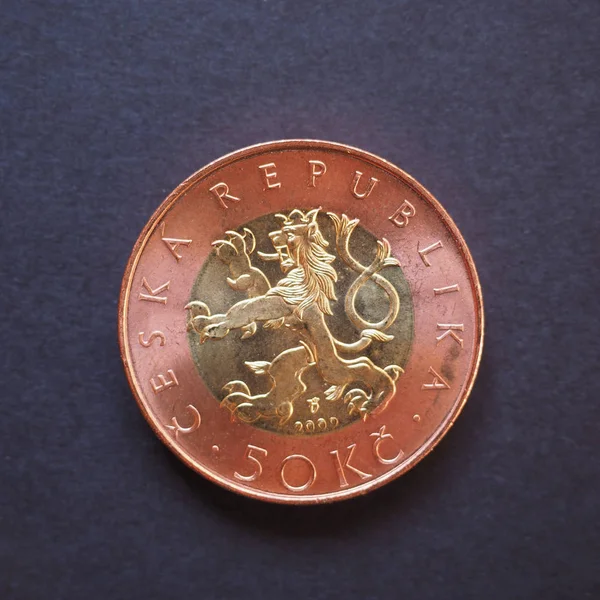 50 克朗硬币 — 图库照片