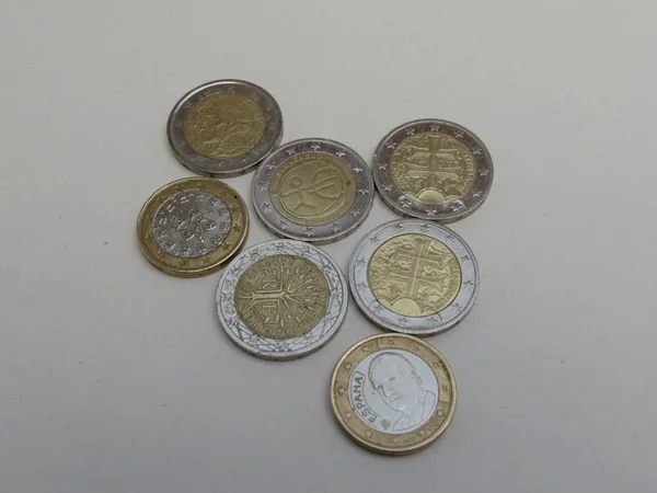 Měně Euro Mince Eur Evropské Unie — Stock fotografie