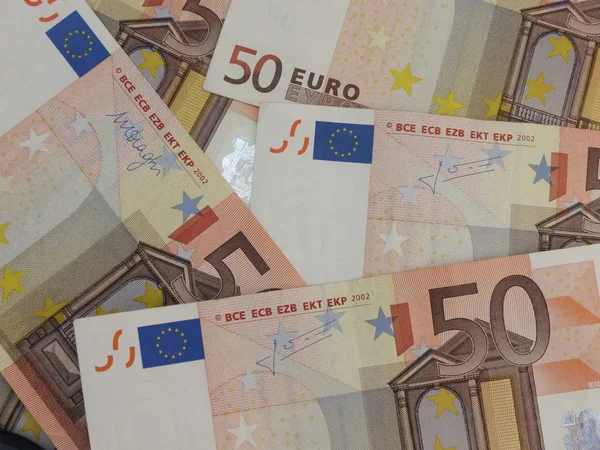 Banknoty Euro Eur Prawnym Środkiem Płatniczym Unii Europejskiej — Zdjęcie stockowe