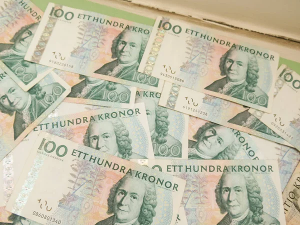 Moneda Sueca Sek Suecia Útil Como Fondo — Foto de Stock