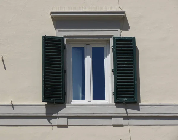 Facade Typical Traditional House Italy Detail Window — Stock Photo, Image
