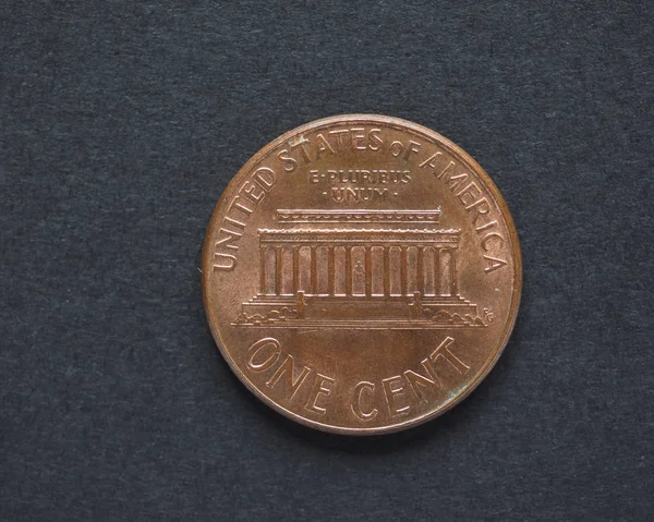 1 цент монеты — стоковое фото