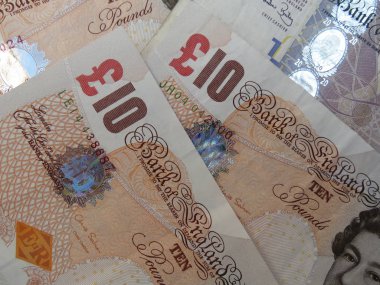 İngiliz Pound banknot para