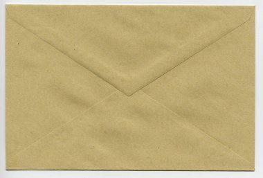 posta yoluyla bir mektup göndermek için izole zarf