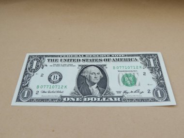 Bize doları banknot - ilk bize Başkan 1789-97, George Washington ön yüzünde featuring bir dolarlık banknot