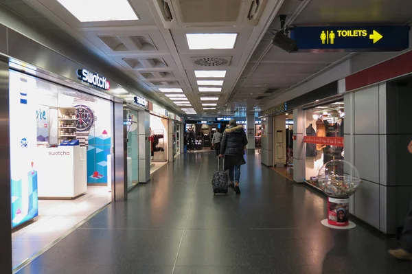 Linate Italy Circa January 2016 Brand Stores Airport Milano Linate — Stock Photo, Image