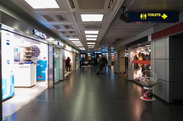 Linate Italië Circa Januari 2016 Merk Winkels Luchthaven Van Milaan — Stockfoto
