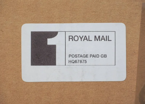 London Circa August 2015 1St Class Royal Mail Postage Paid — Stock Photo, Image